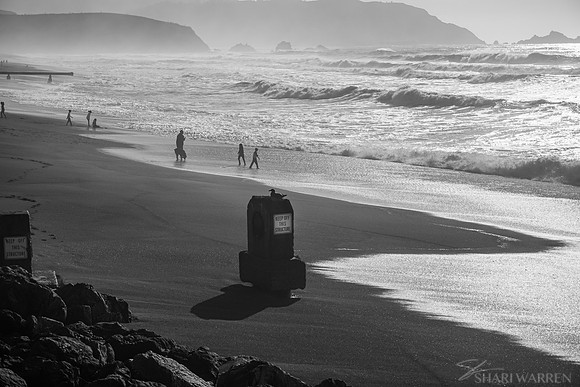 Pacifica Beach Silhouette I